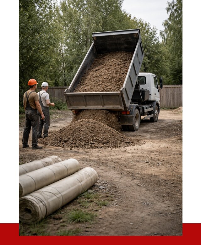 Доставка сыпучих материалов самосвалом в [cvi] от 4317 р. | ПРОНЕРУДМск