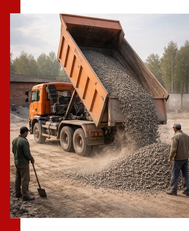 Доставка самосвалом 20 м3 в Москве быстро и надежно