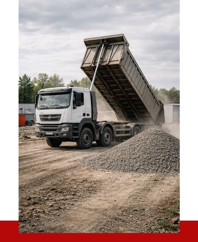 Доставка самосвалом 40 кубов в Москве от 9251 р. | ПРОНЕРУДМск