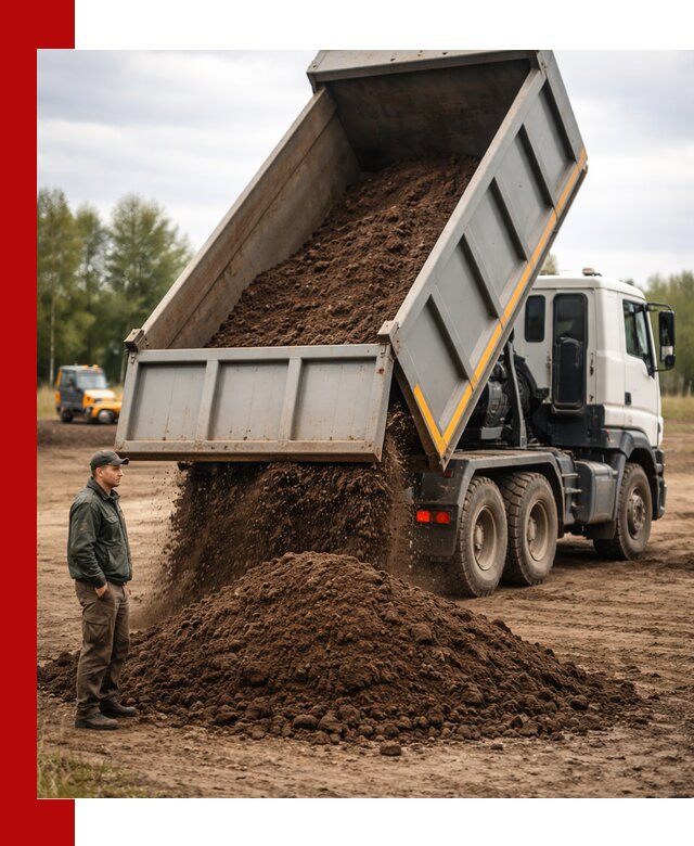 Аренда самосвала с водителем в Москве для сыпучих грузов и навоза