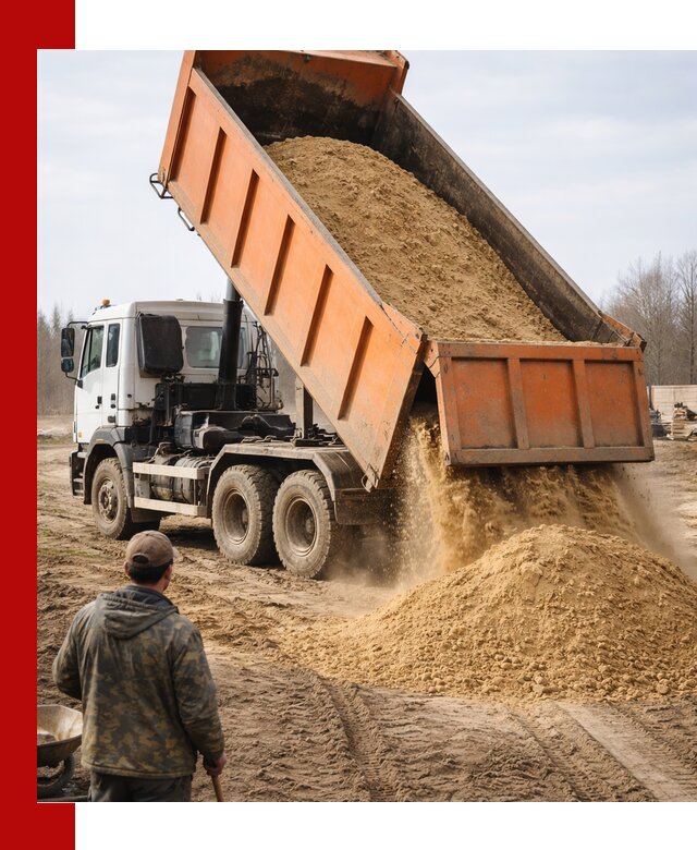 Аренда самосвала 20 тонн для перевозки грузов в Москве