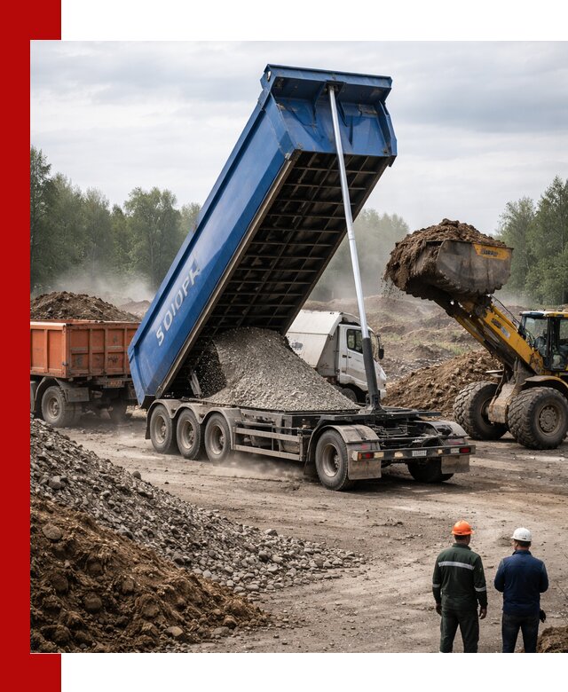 Аренда тонар 40 тонн в Москве с доставкой материалов