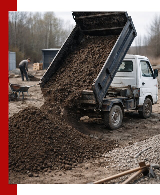 Аренда минисамосвала в Москве для доставки сыпучих материалов