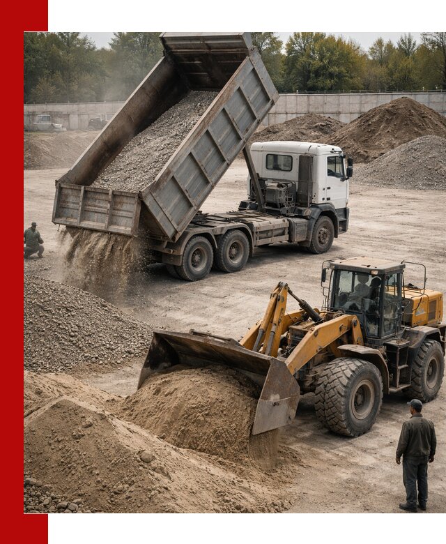 Перевозка сыпучих грузов самосвалами и бортовыми в Москве