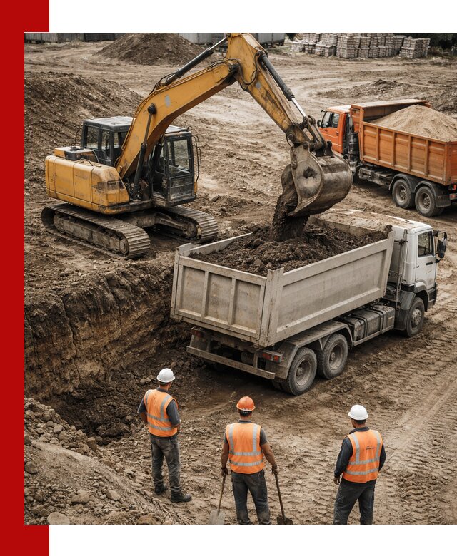 Разработка грунта для строительства и благоустройства в Москве