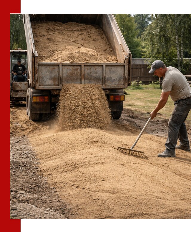 Отсыпка участка песком в Москве быстро и качественно