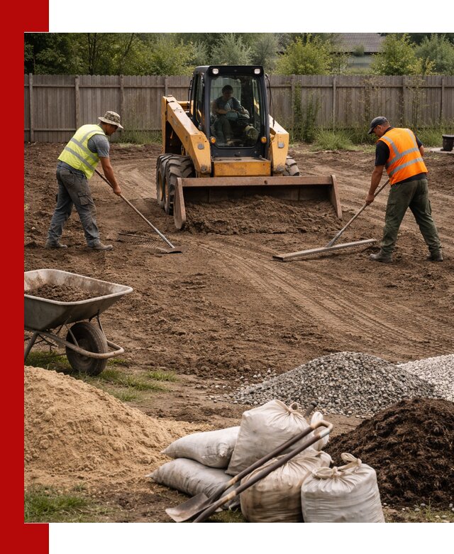 Выравнивание участка под строительство и благоустройство в Москве