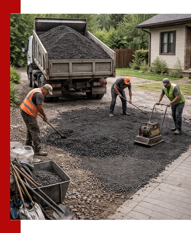 Асфальтовая крошка для двора с доставкой в Москве